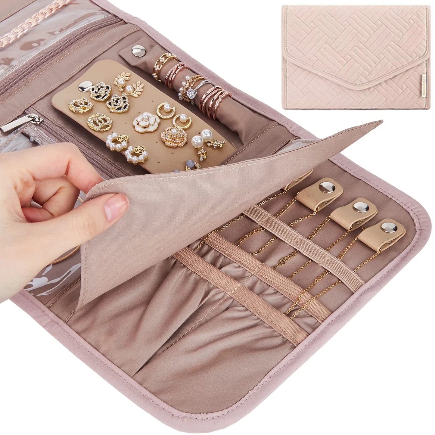 Foldable Travel Jewelry Case