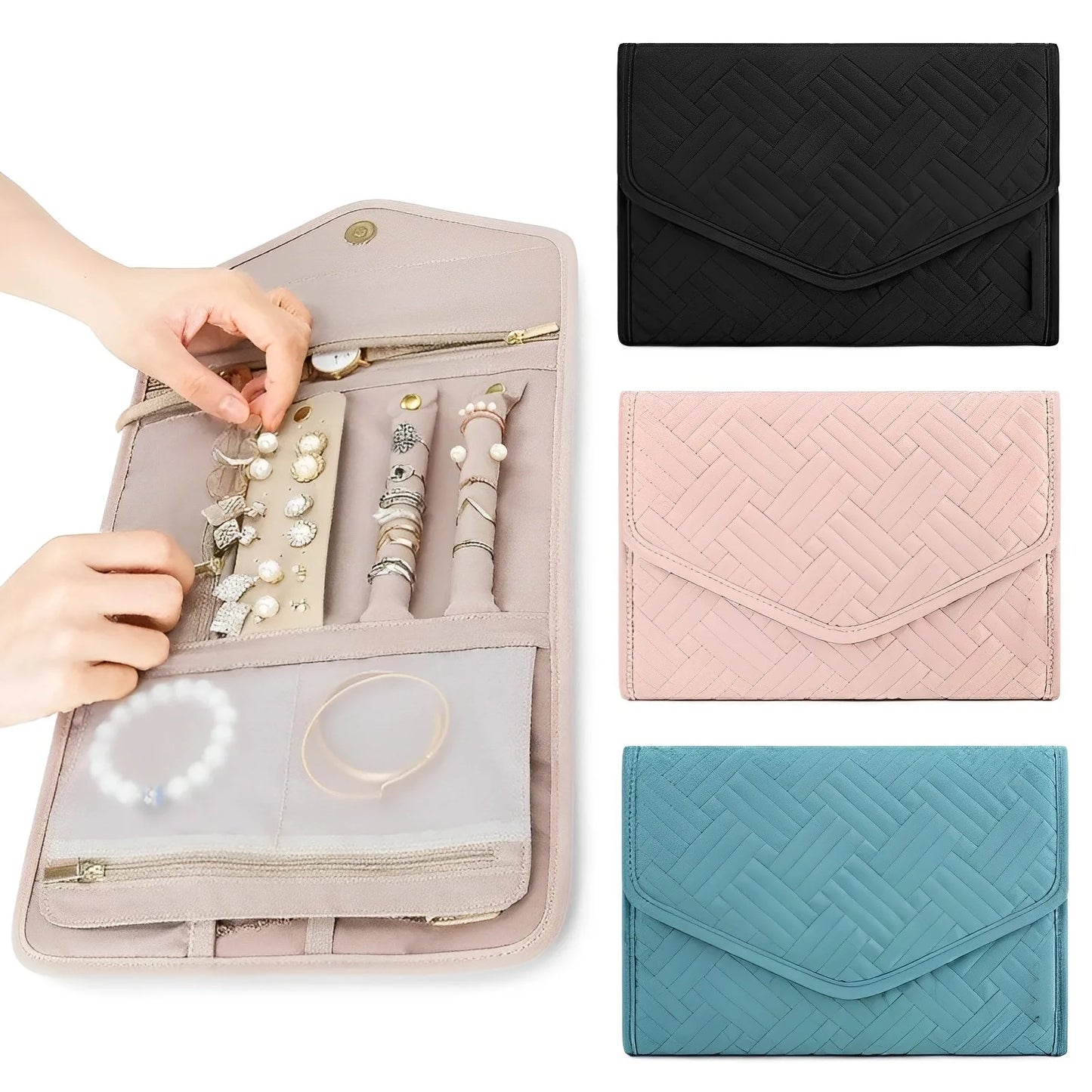 Foldable Travel Jewelry Case