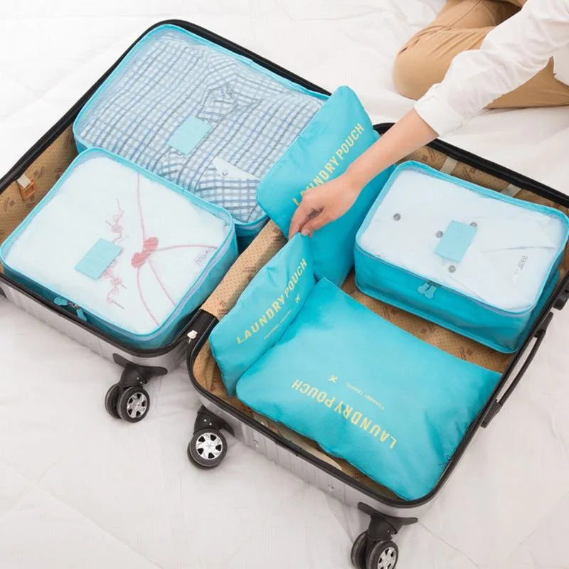 6-piece large size travel portable suitcase