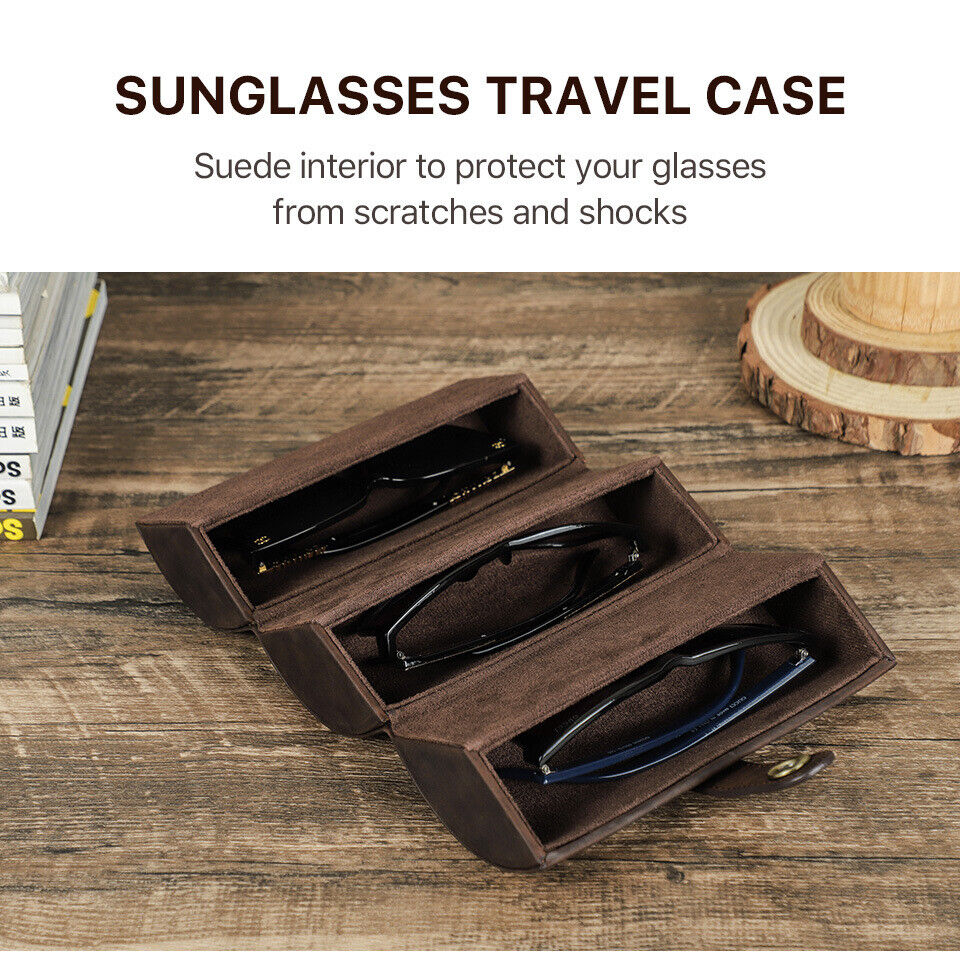 Jurnysaway™ Genuine Leather Eyeglasses Storage Solution